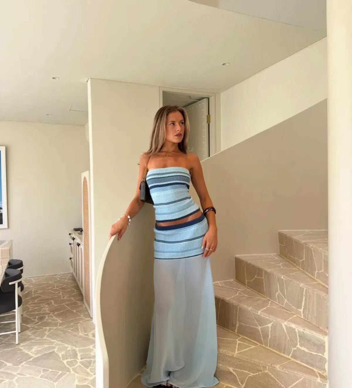 ZEYA - Kelly Striped Bandeau Set
