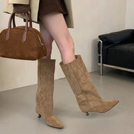 Botas de Cano Alto em Camurça sintética Kendall