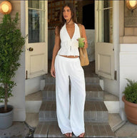 Kira Halter ensemble deux pièces en coton