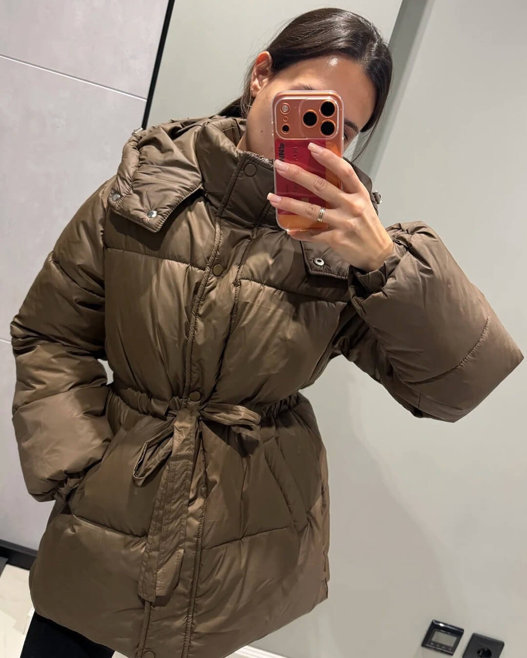 ZEYA - Lani Lace Up Hooded Coat