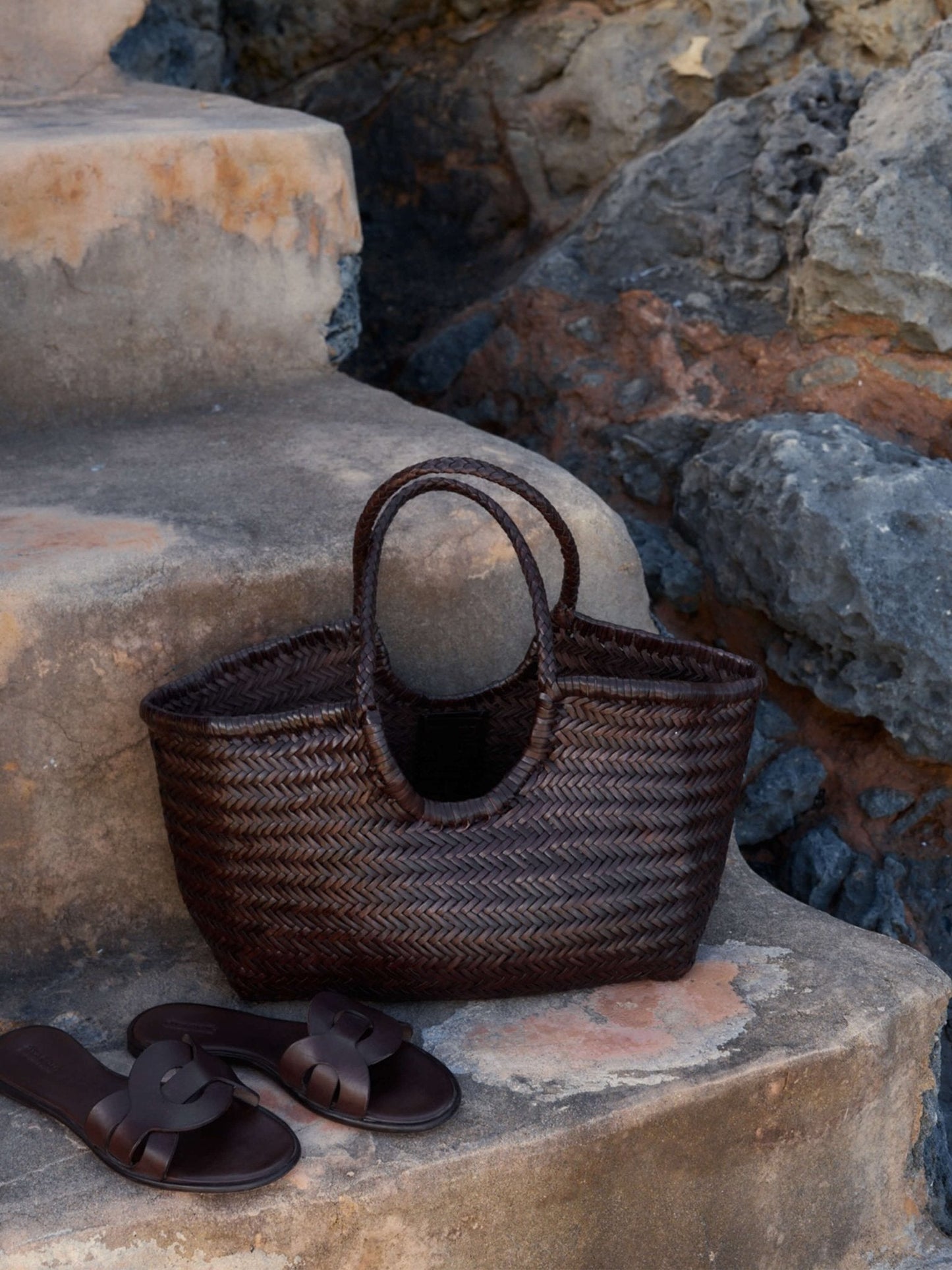 ZEYA - Leona Woven Faux Leather Bag
