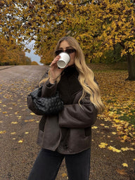 Lilly jakna iz umetnega usnja