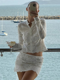 Lily Crochet Beach Cover-Up Set