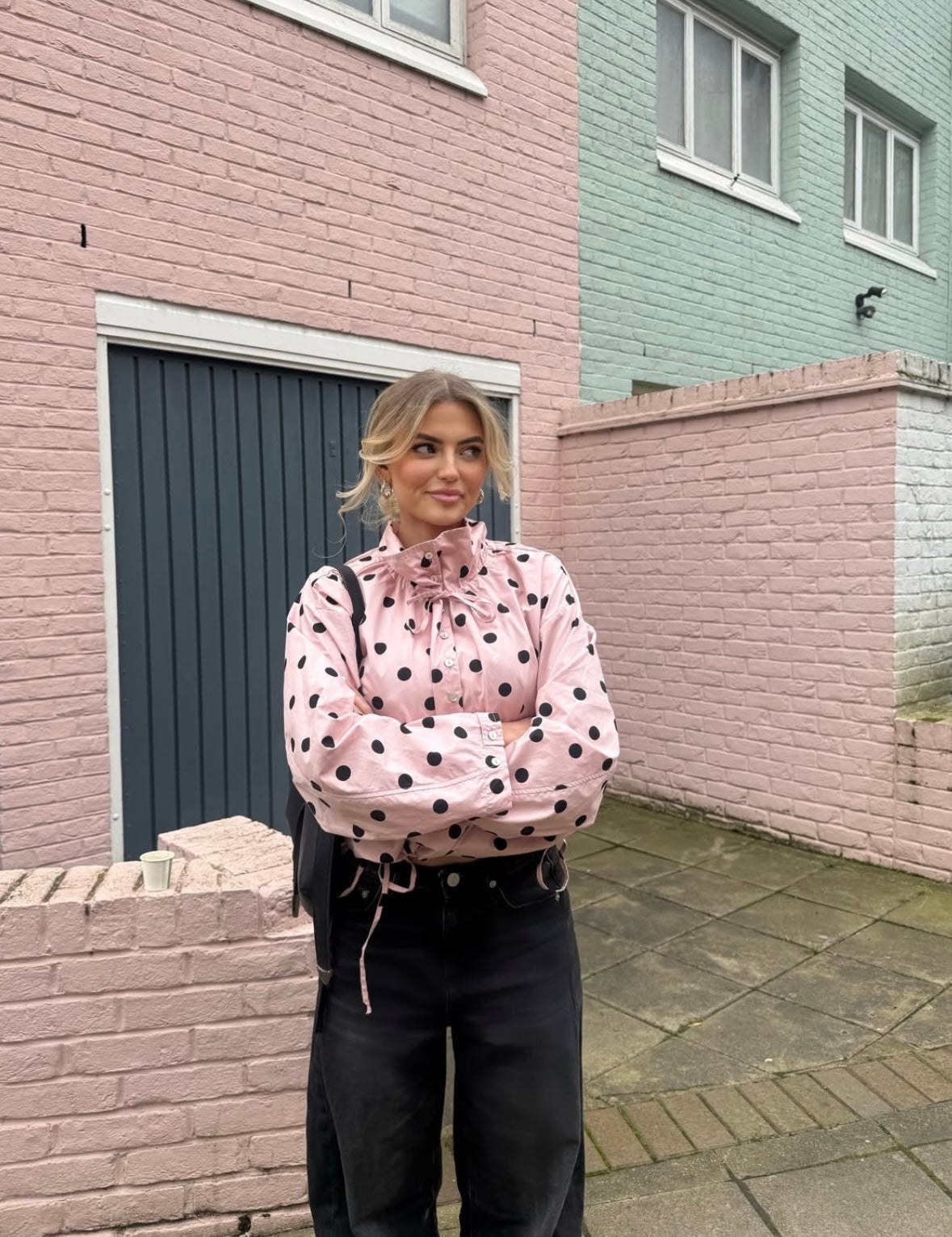 ZEYA - Linda Drawstring Polka Dot Jacket