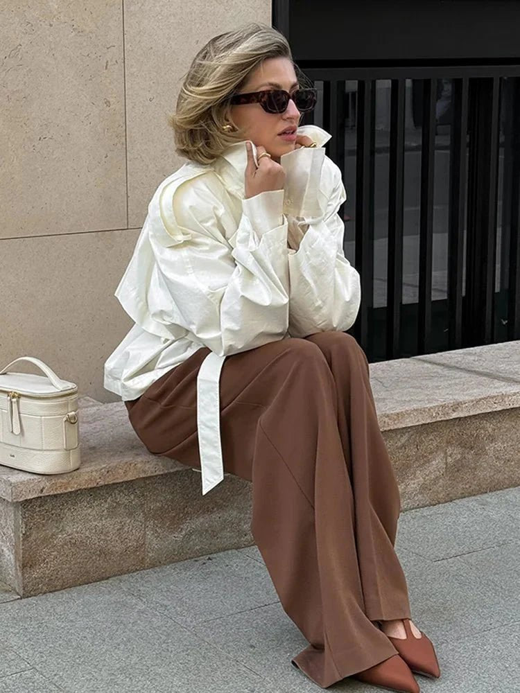 ZEYA - Linda Stand Collar Trench Coat