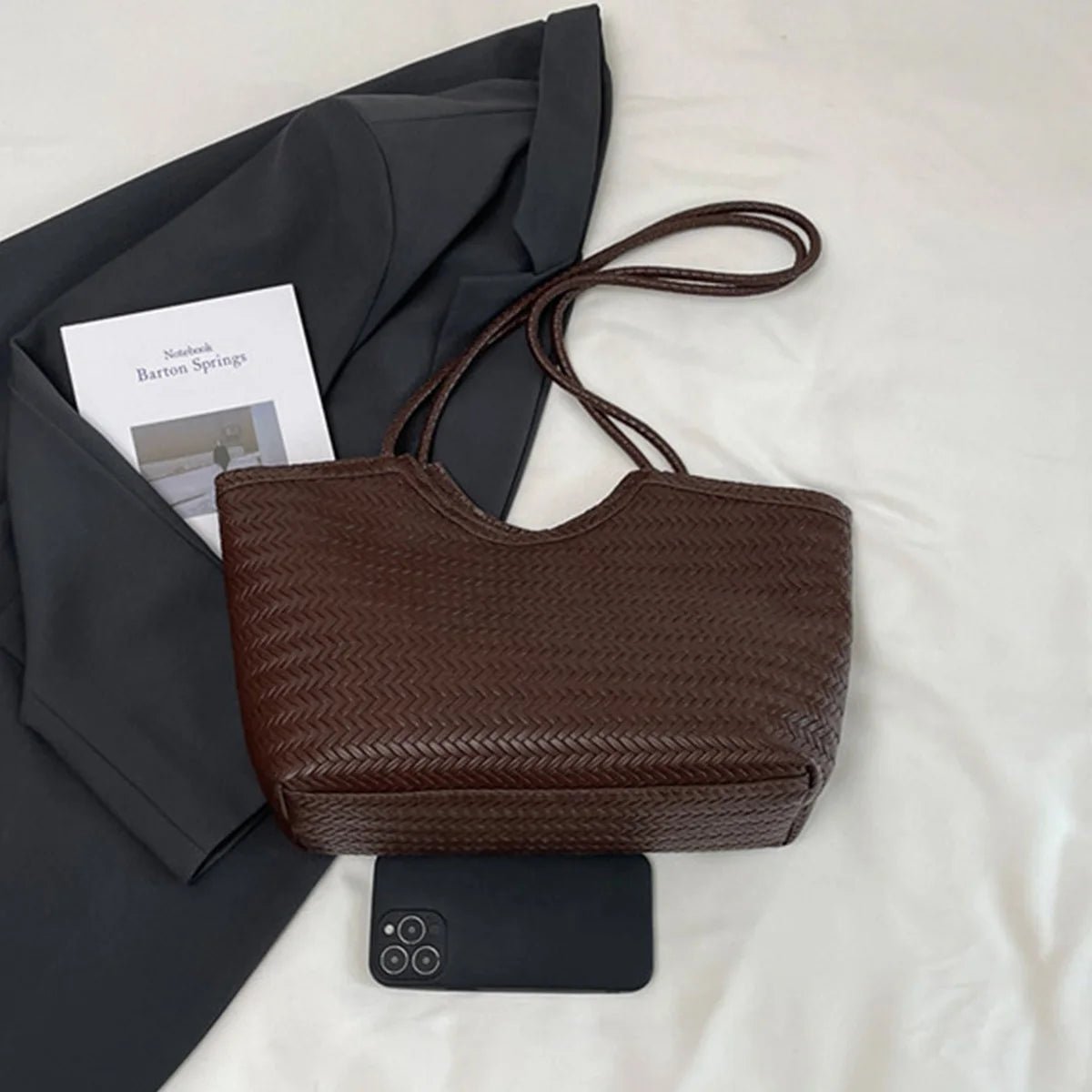 ZEYA - Lisa Textured Weave Handbag