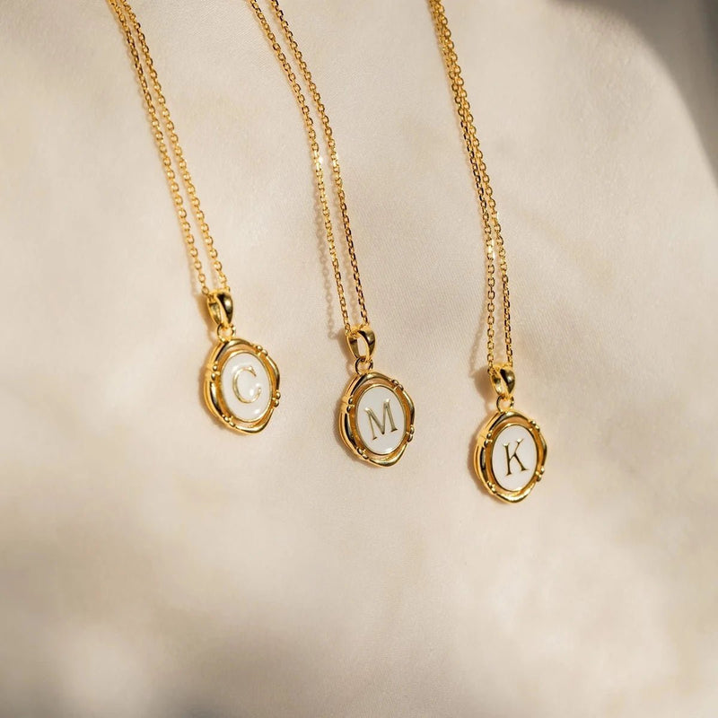 ZEYA - Liza Initial Pendant Necklace