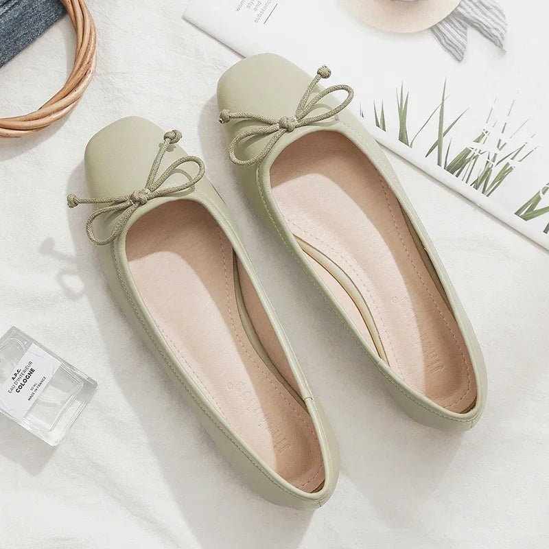 ZEYA - Lola Square Toe Ballet Flats