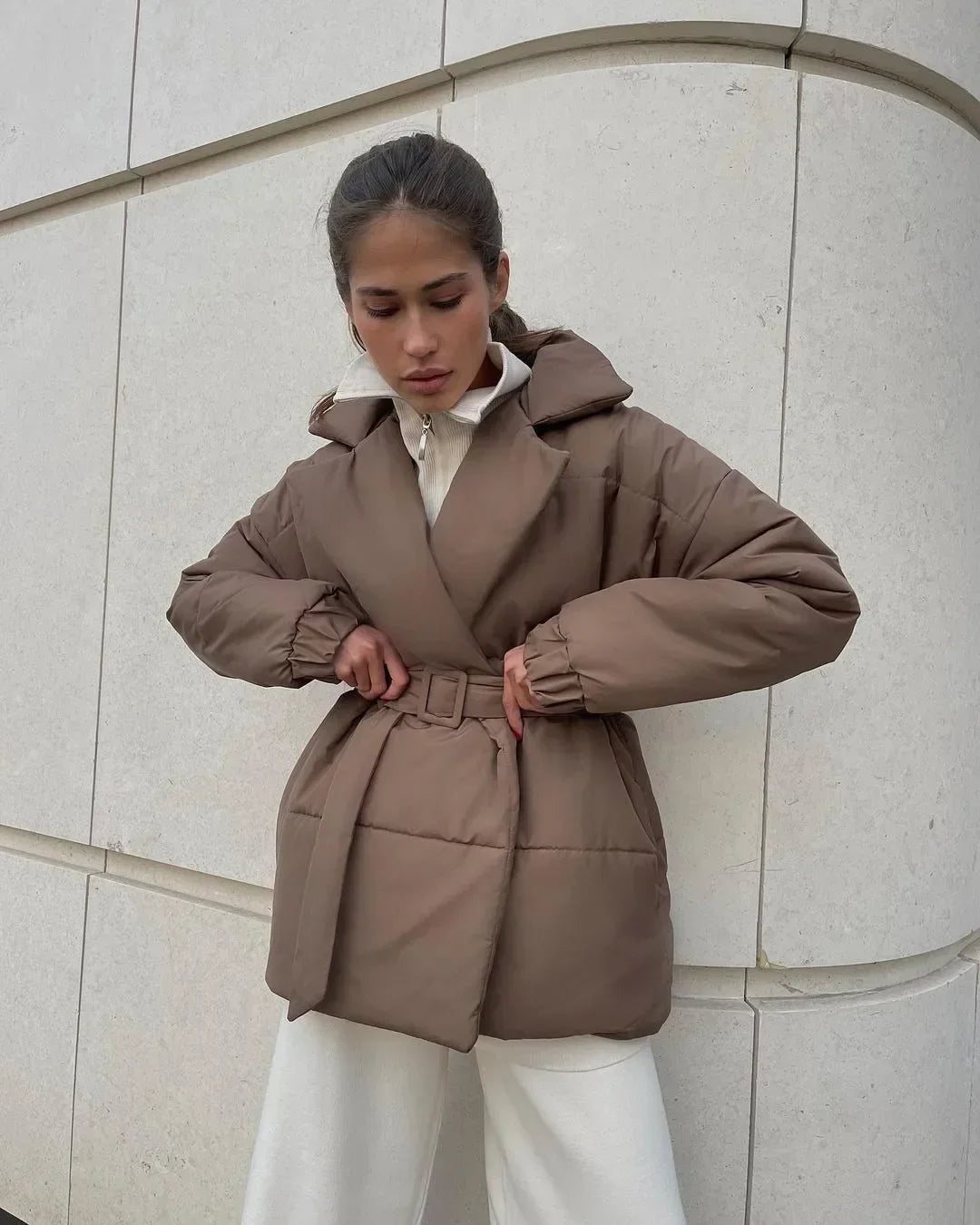 ZEYA - Lou Belted Puffer Jacket