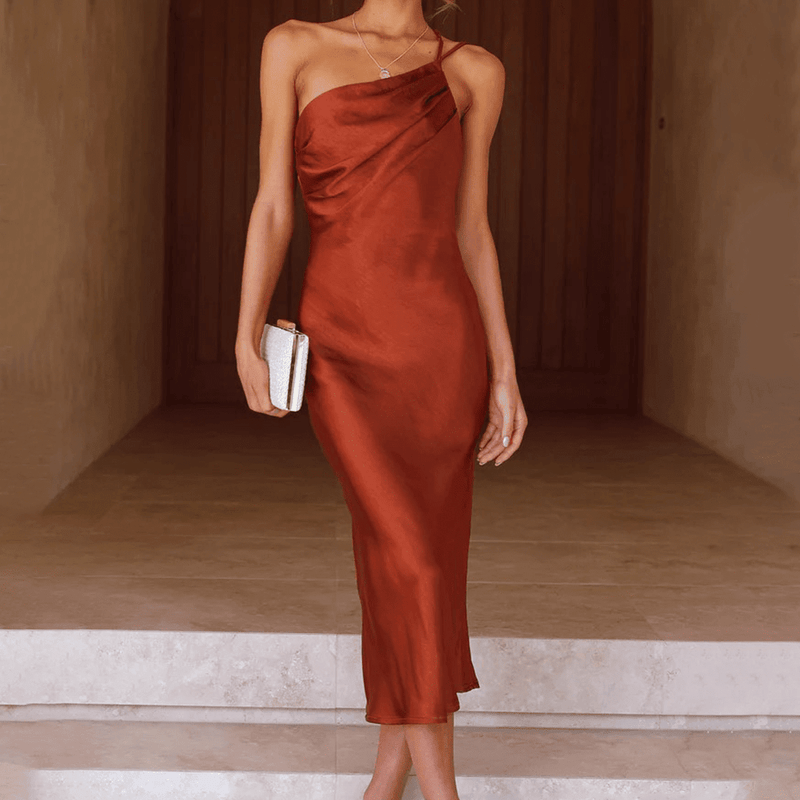 ZEYA - Magnolia One - Shoulder Midi Dress