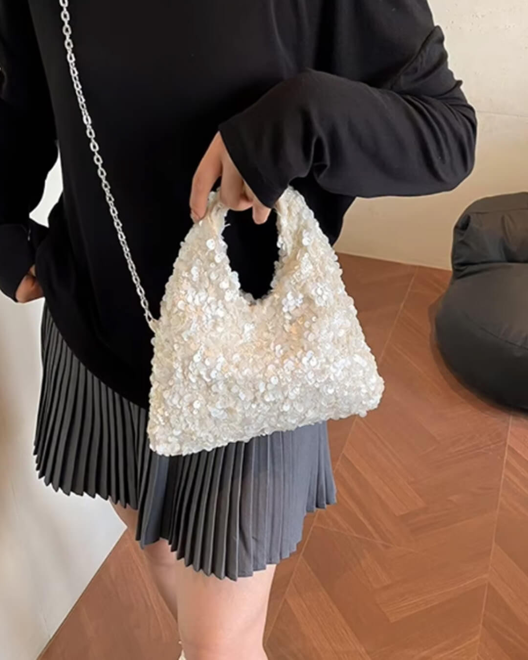 ZEYA - Margot Sequin Evening Shoulder Bag