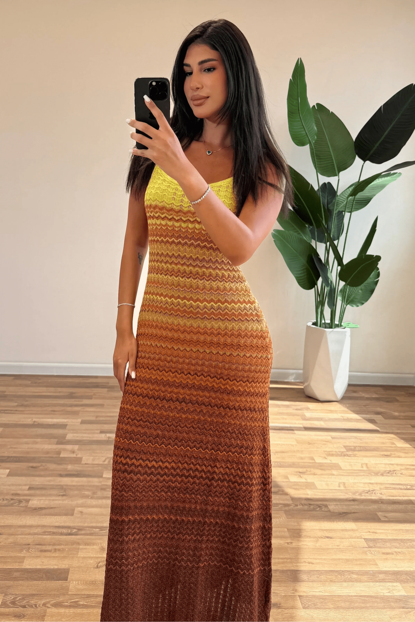 ZEYA - Margot Sunset Knit Maxi Dress