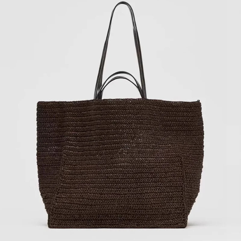 ZEYA - Margot Woven Straw Tote
