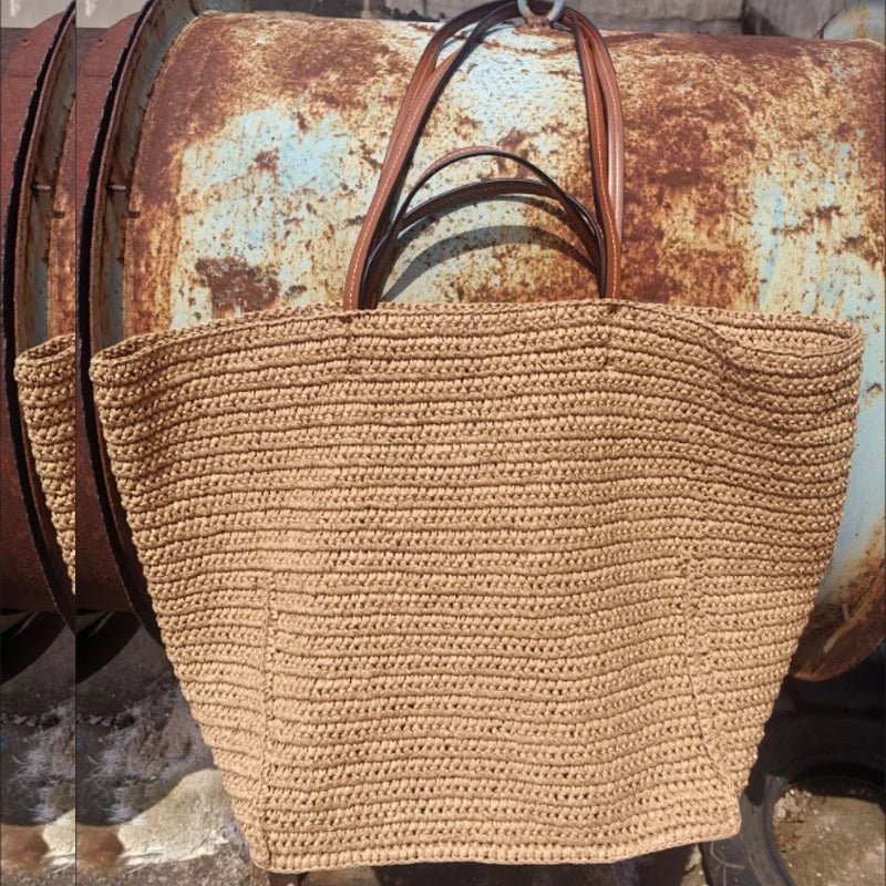 ZEYA - Margot Woven Straw Tote