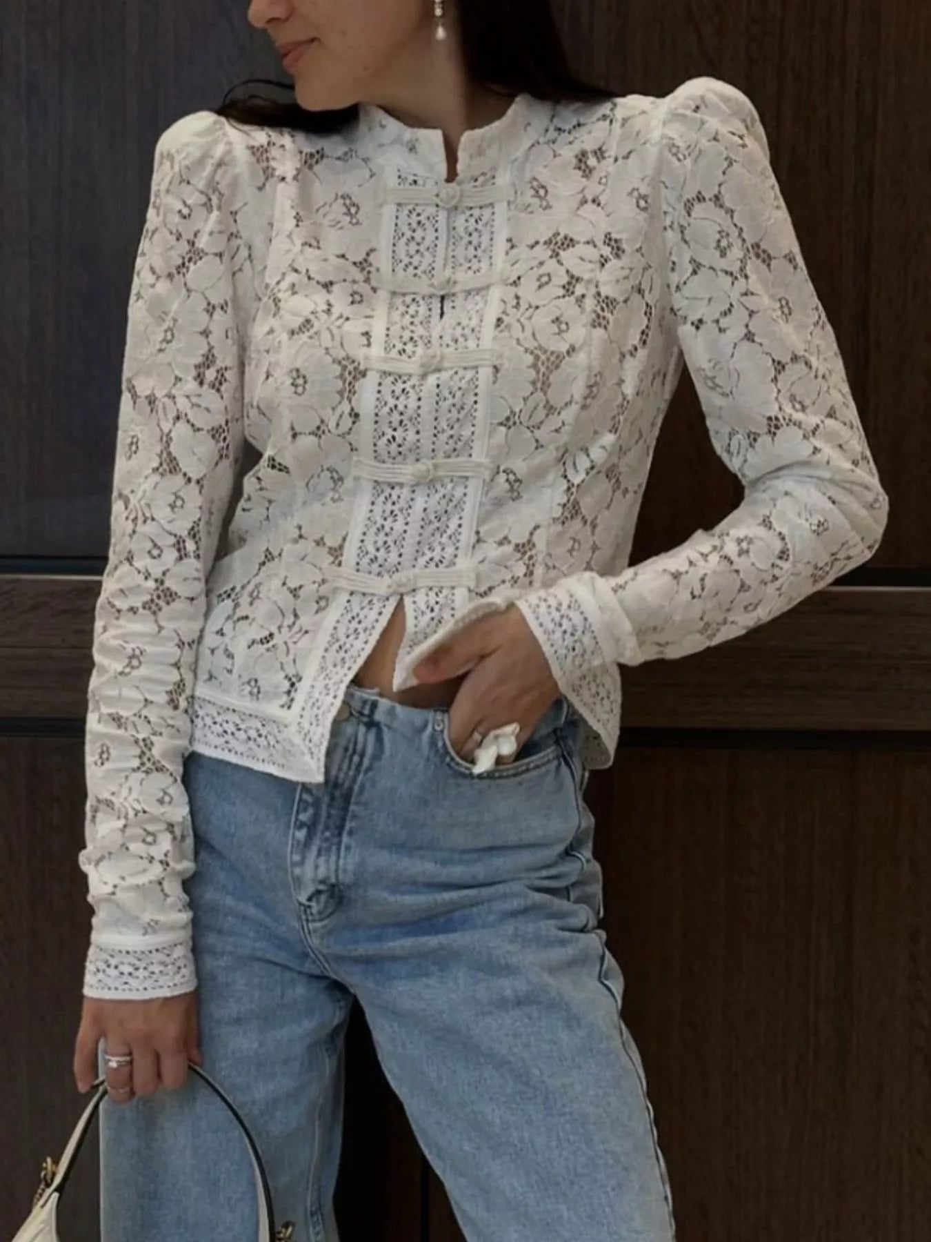 ZEYA - Mariana Sheer Lace Blouse