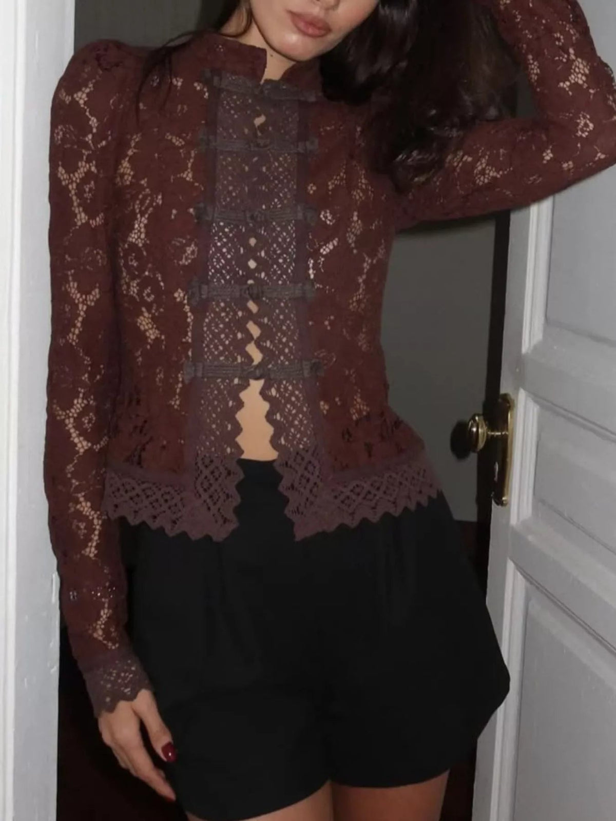 ZEYA - Mariana Sheer Lace Blouse