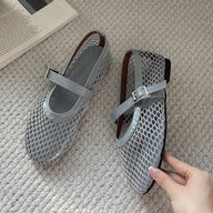 Martha Mesh-Schnallenriemen Ballerinas