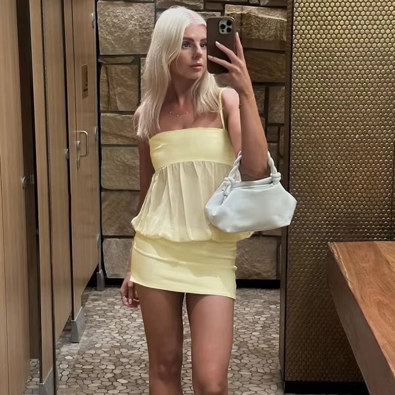 ZEYA - Mei Off Shoulder Mesh Bodycon Mini Dress