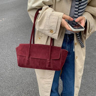 Melissa Vintage Faux Suede Shoulder Bag