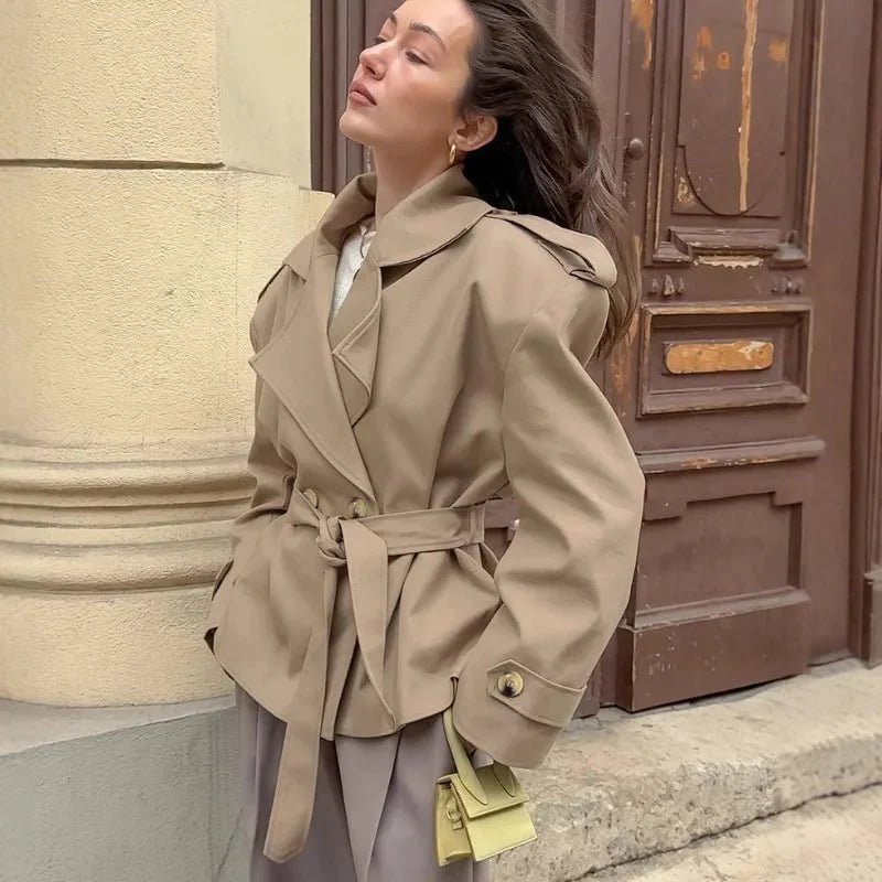ZEYA - Melody Crop Trench Coat