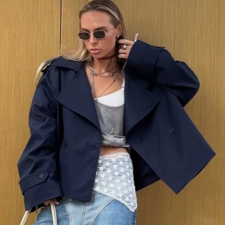 ZEYA - Melody Crop Trench Coat