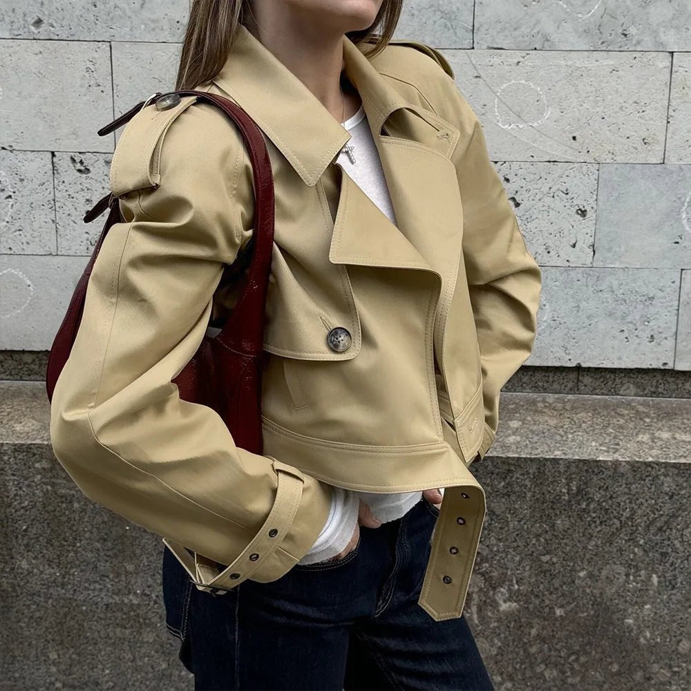 ZEYA - Mila Cropped Trench Jacket