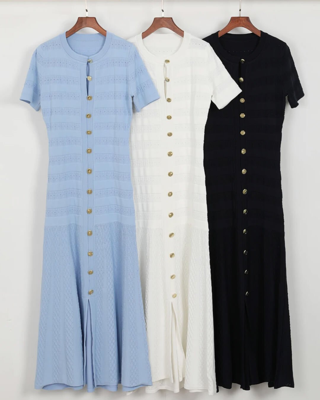 ZEYA - Milena Ribbed Knit Midi Dress