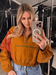 Helena Windbreaker με Μισό Φερμουάρ