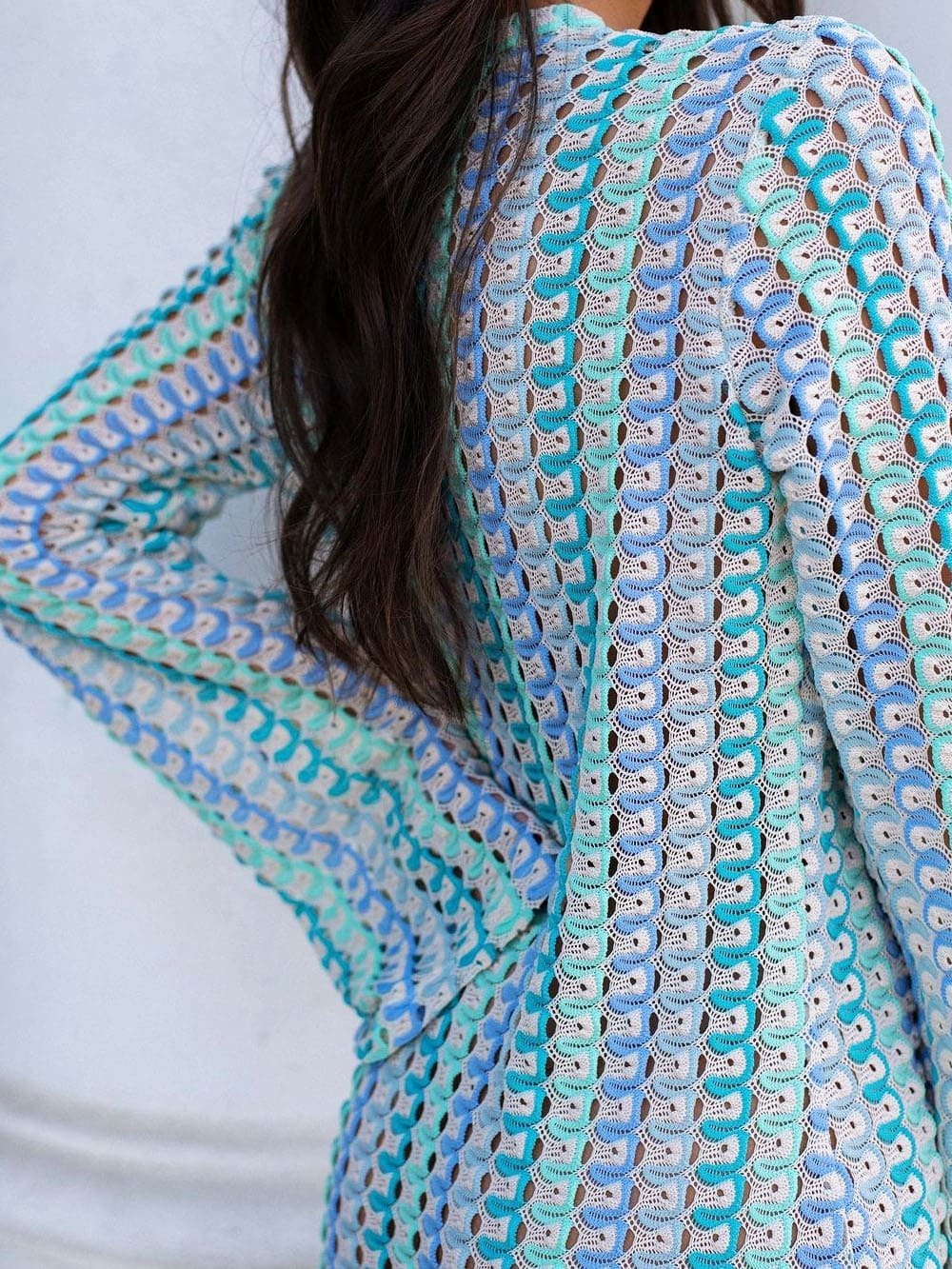 ZEYA - Miriam Crochet Stripe Maxi Dress