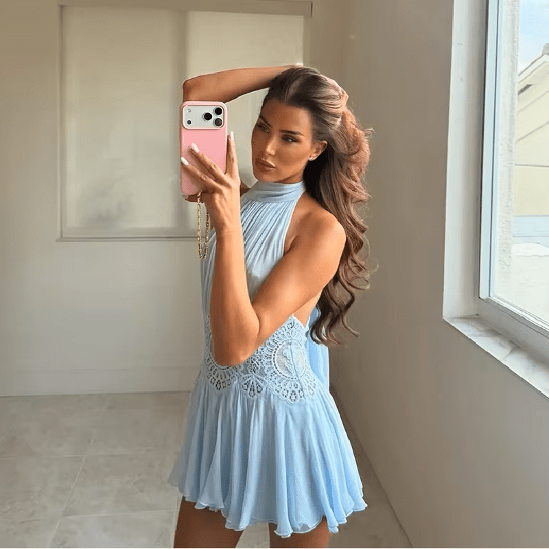 ZEYA - Miriam Halter Neck Backless Mini Dress