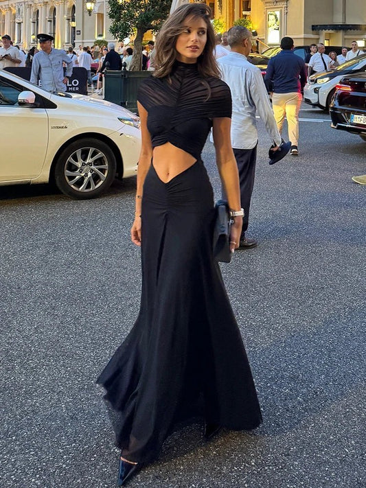 ZEYA - Natasha Ruched Bodycon Maxi Dress