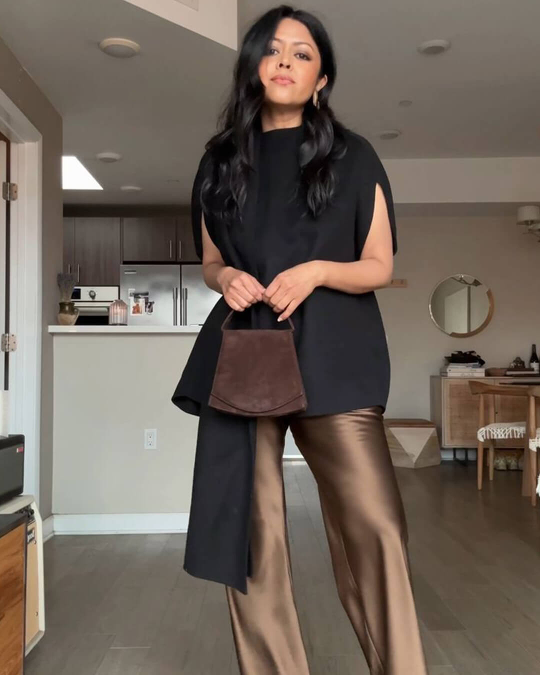 ZEYA - Nenita Wide Leg Satin Trousers