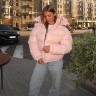 Nicole vadderad jacka med huva