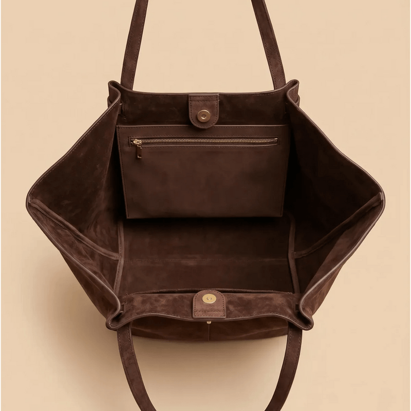 ZEYA - Nora Bat-Wing Suede Tote Bag