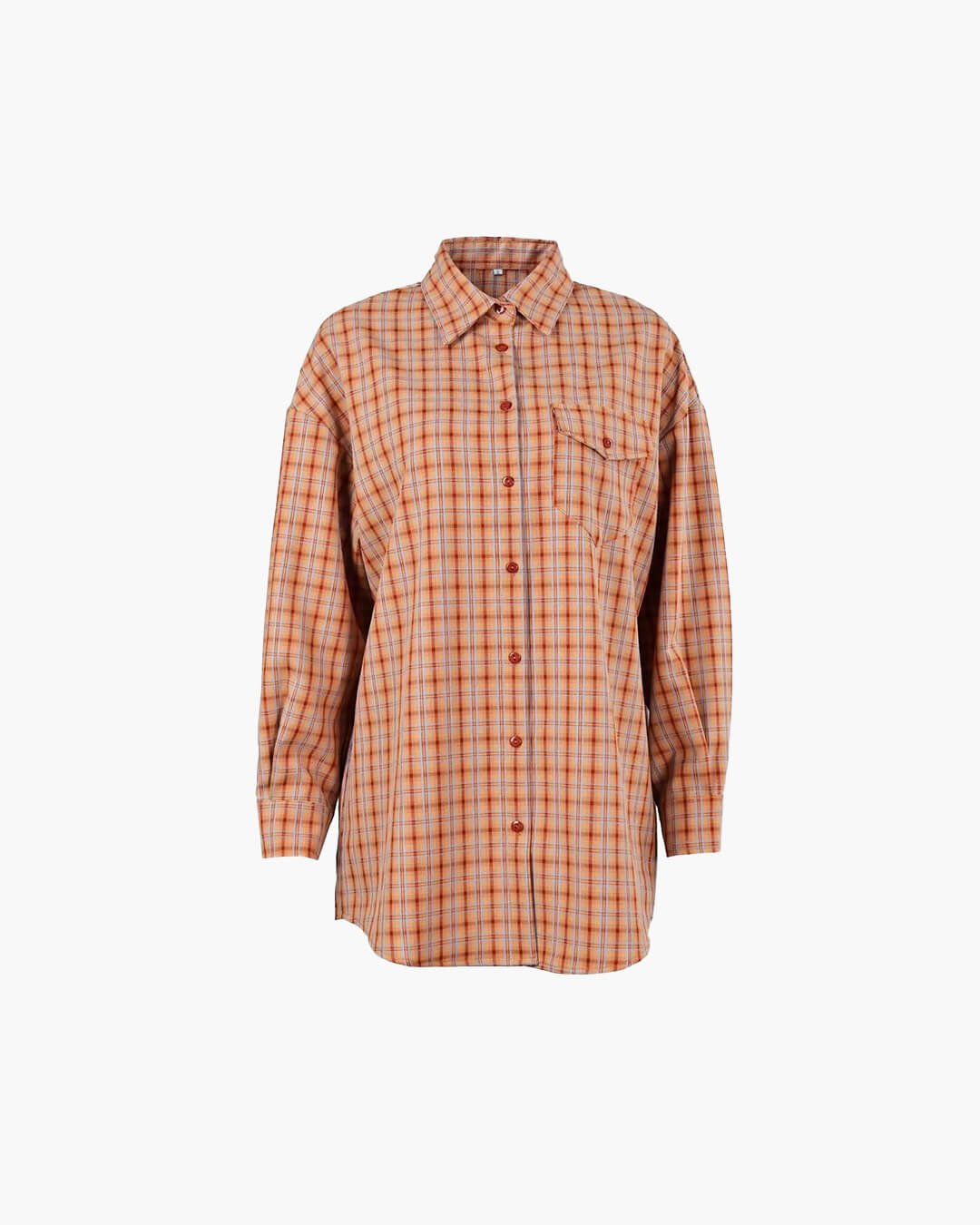 ZEYA - Olivia Oversized Plaid Shirt Blouse