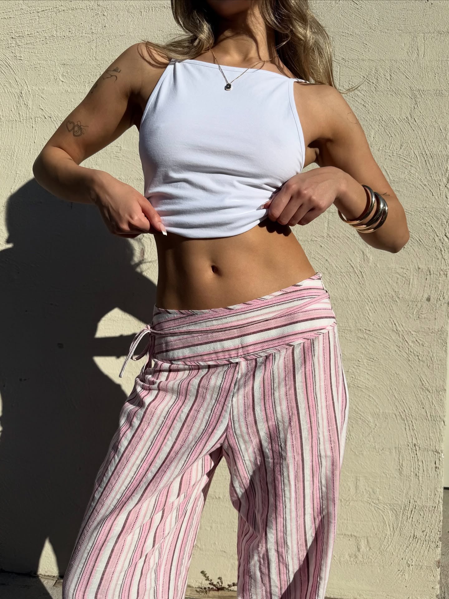 ZEYA - Oriana Striped Palazzo Pants