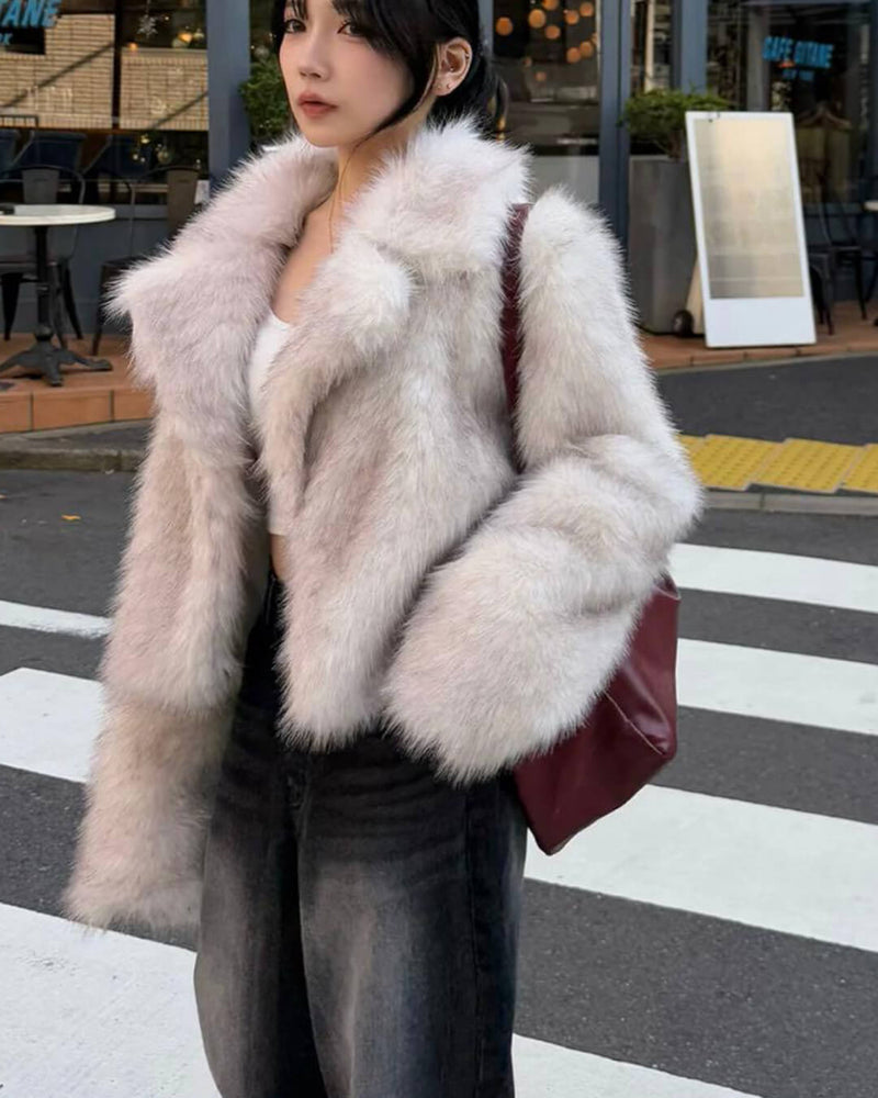 ZEYA - Quincy Cropped Faux Fur Jacket