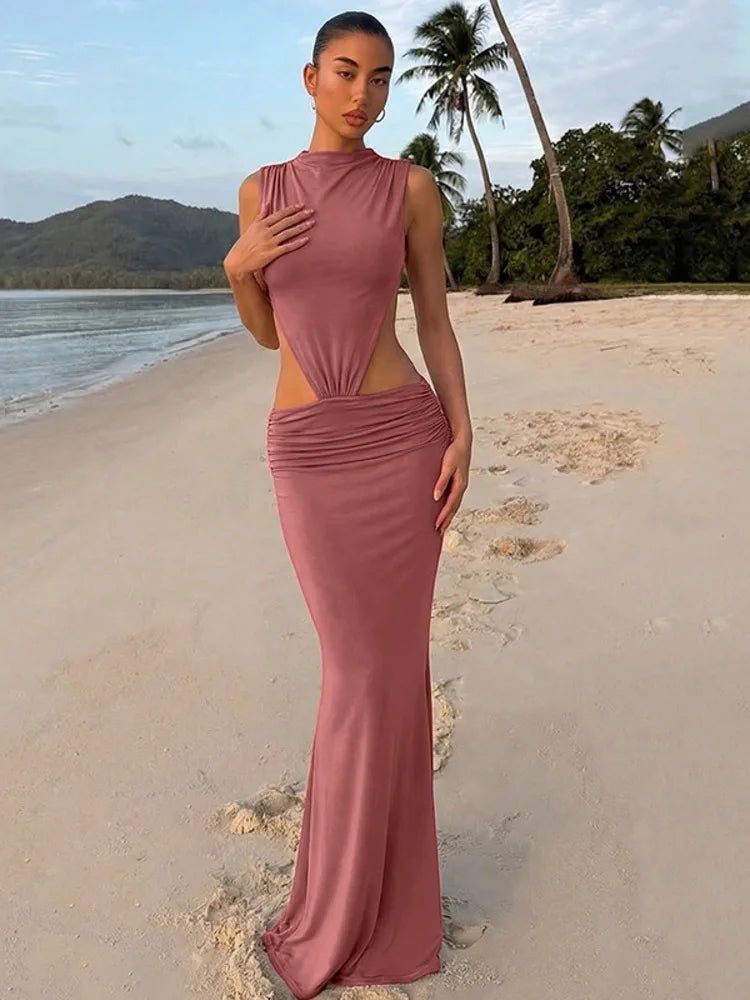 ZEYA - Raven Cutout Backless Maxi Dress