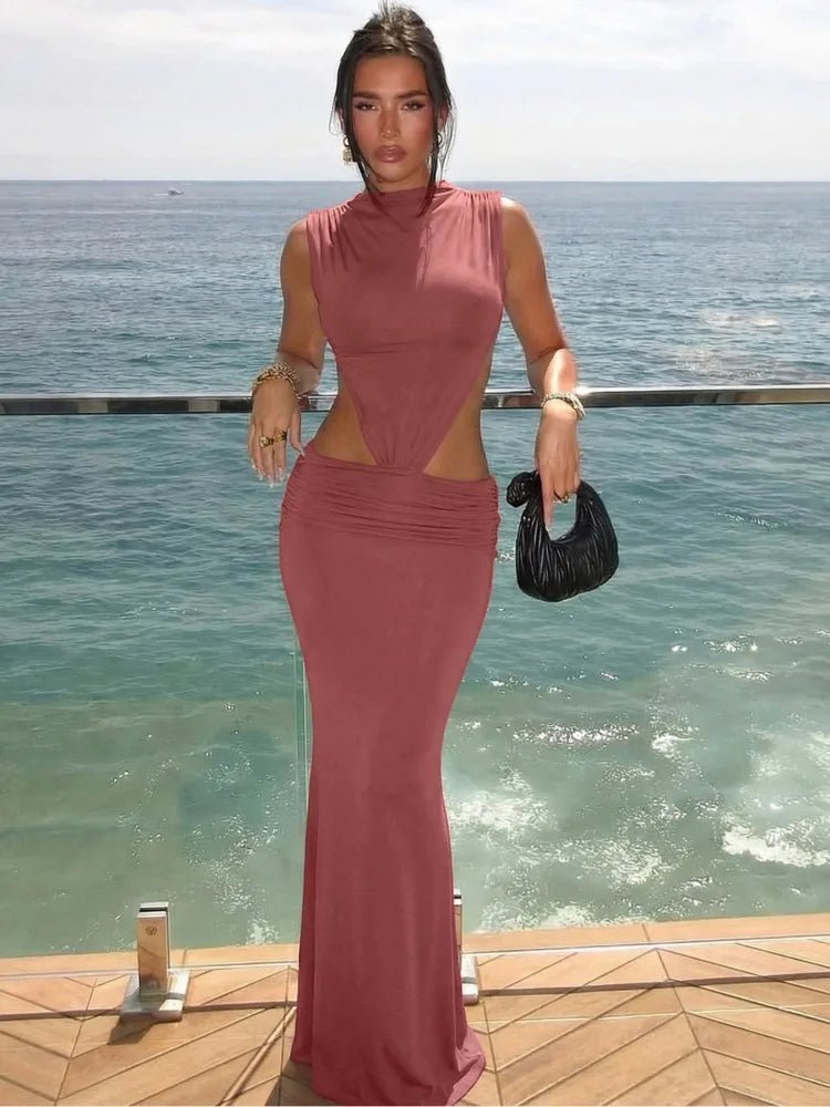 ZEYA - Raven Cutout Backless Maxi Dress