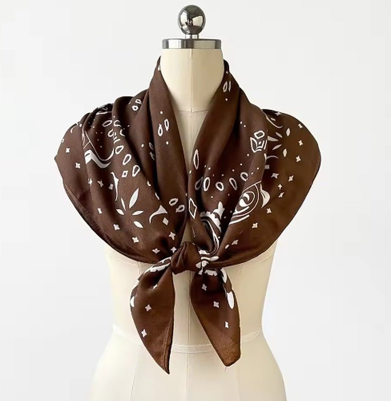 ZEYA - Reese Paisley Knitted Bandana Scarf