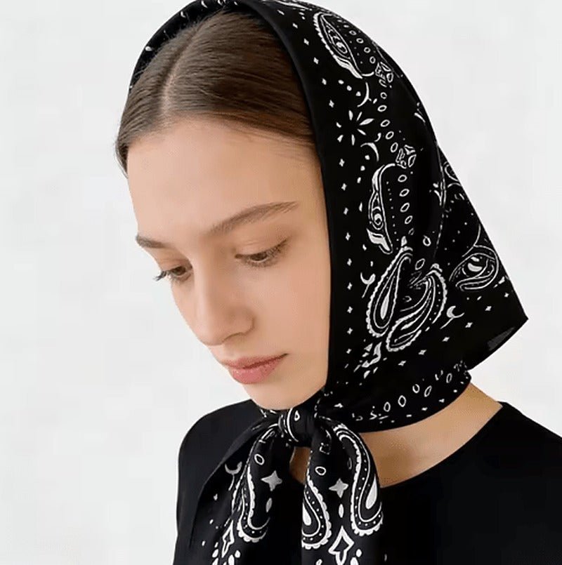 ZEYA - Reese Paisley Knitted Bandana Scarf
