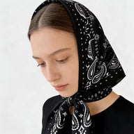 Reese Paisley Strikket Bandana Tørklæde