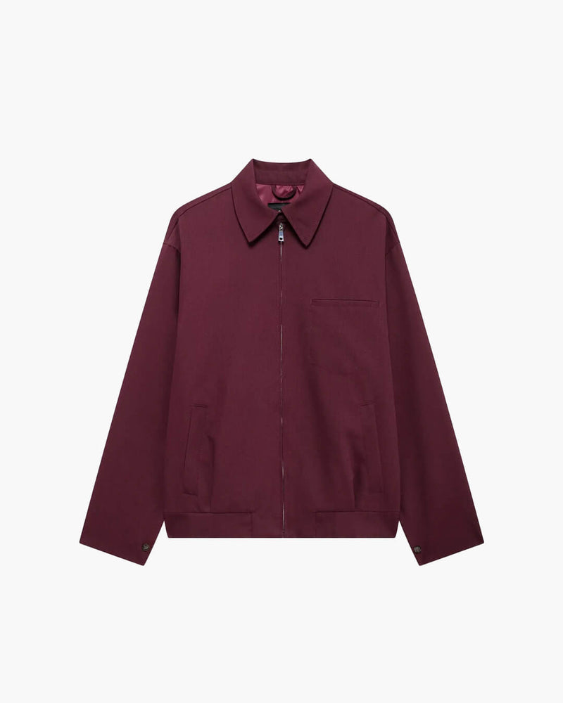 ZEYA - Riley Burgundy Bomber Jacket