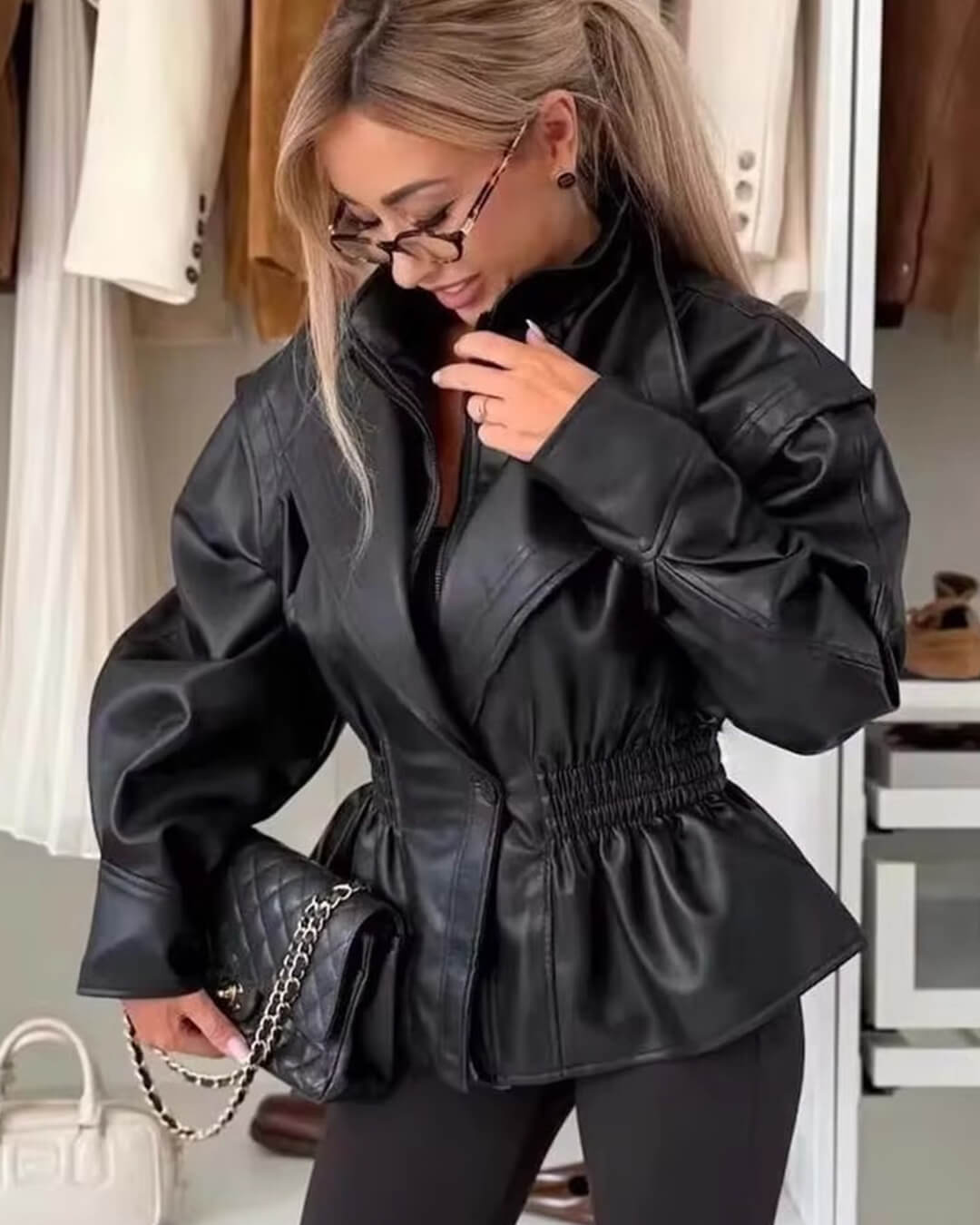 ZEYA - Rosalie Faux Leather Jacket