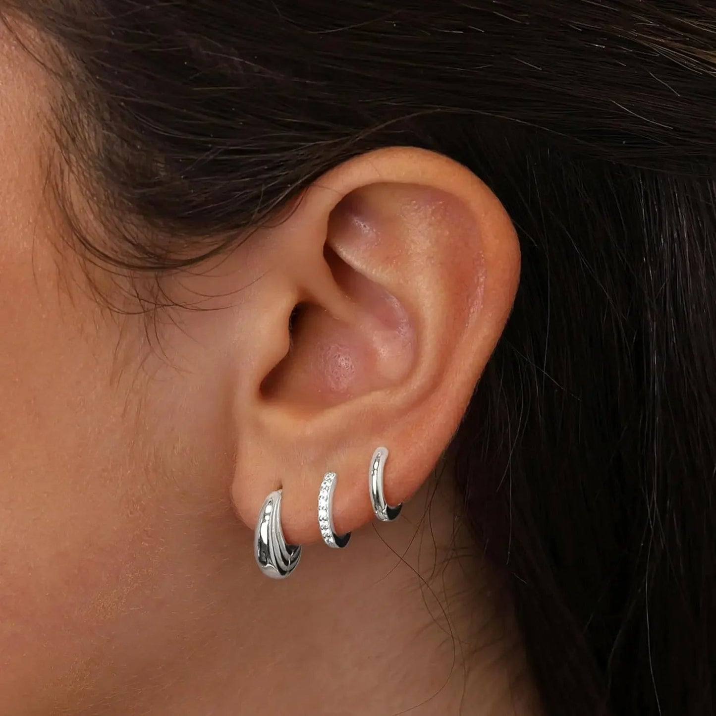 ZEYA - Sabel Hoop Earrings Set
