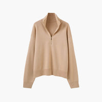 Sabrina half‑zip gebreide trui