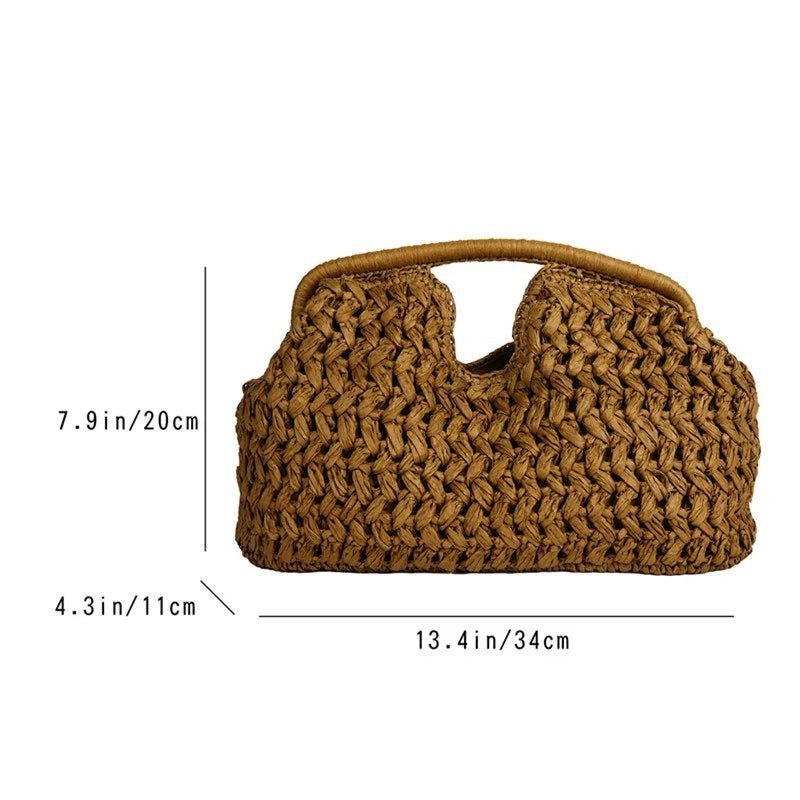 ZEYA - Sabrina Woven Rattan Tote