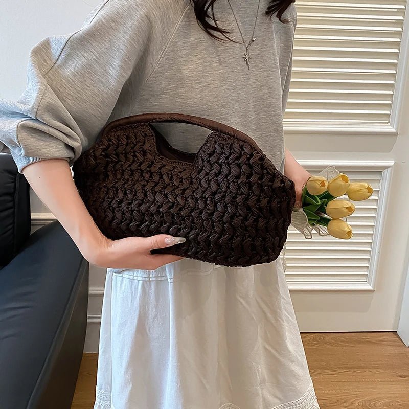 ZEYA - Sabrina Woven Rattan Tote