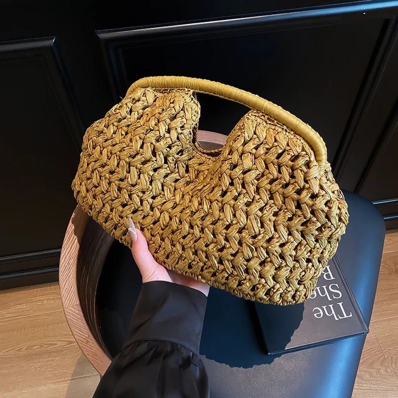 ZEYA - Sabrina Woven Rattan Tote
