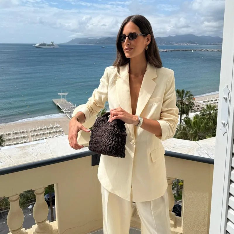 ZEYA - Sabrina Woven Rattan Tote